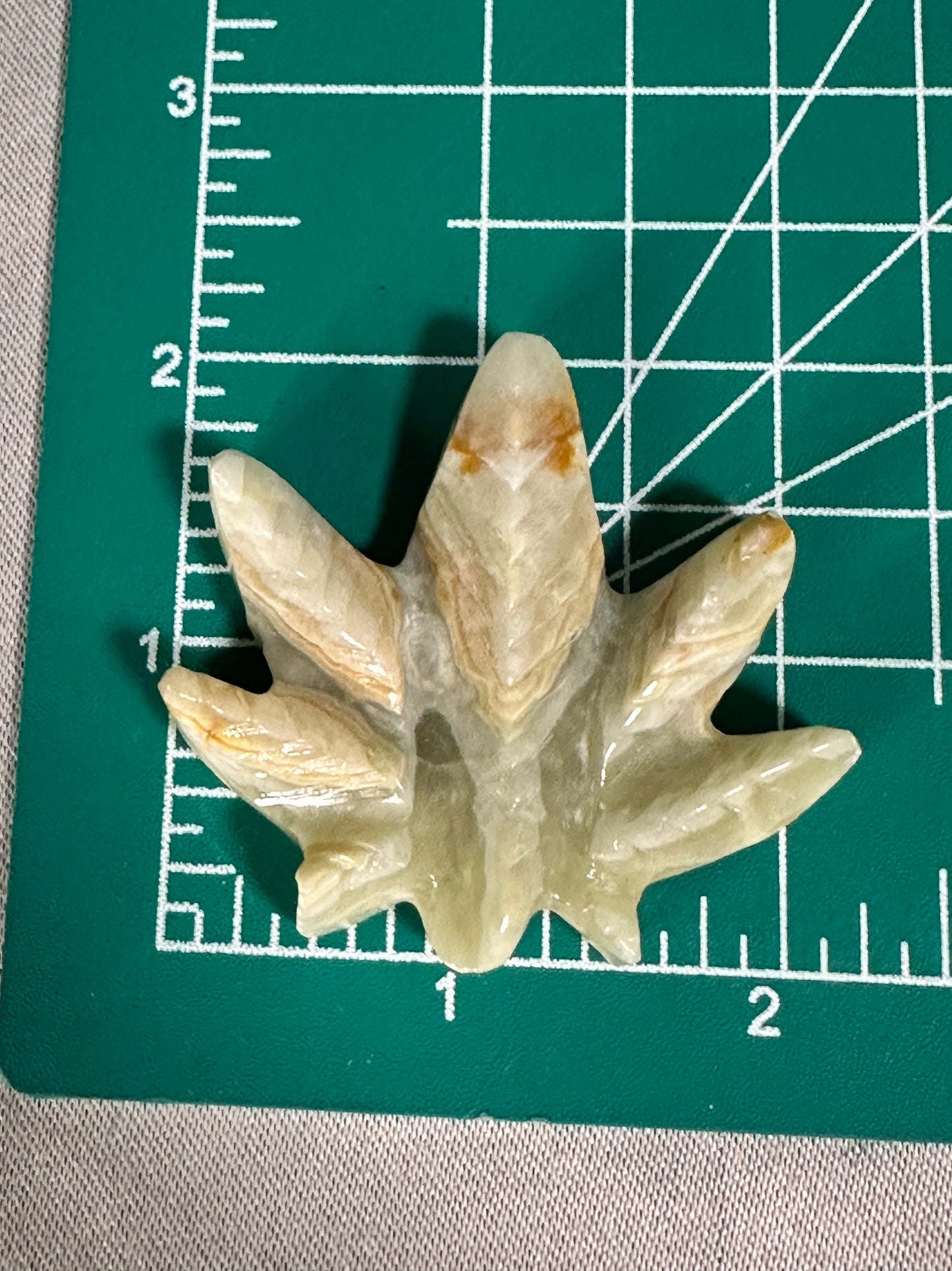 Green Calcite Leaf
