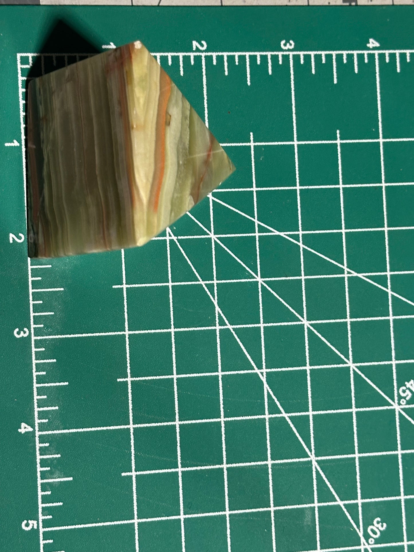 Banded Onyx Palm Stone & Pyramid