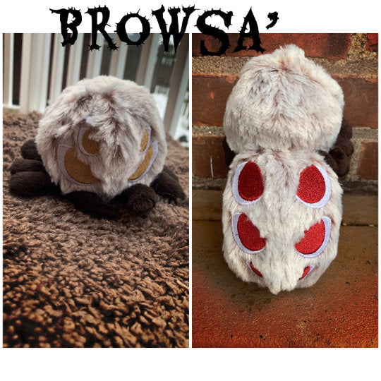 Faux Fur Spider Plushies