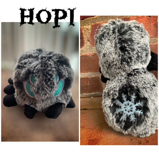 Faux Fur Spider Plushies