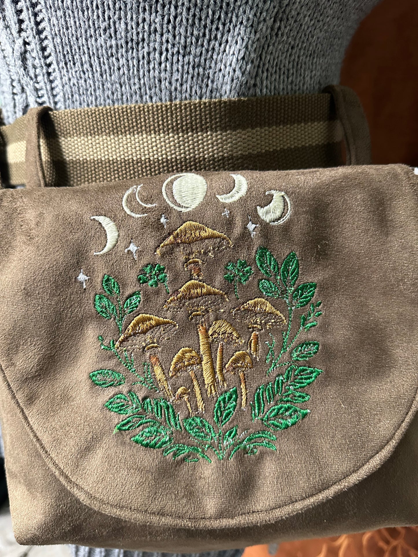 Embroidered Hip Satchels