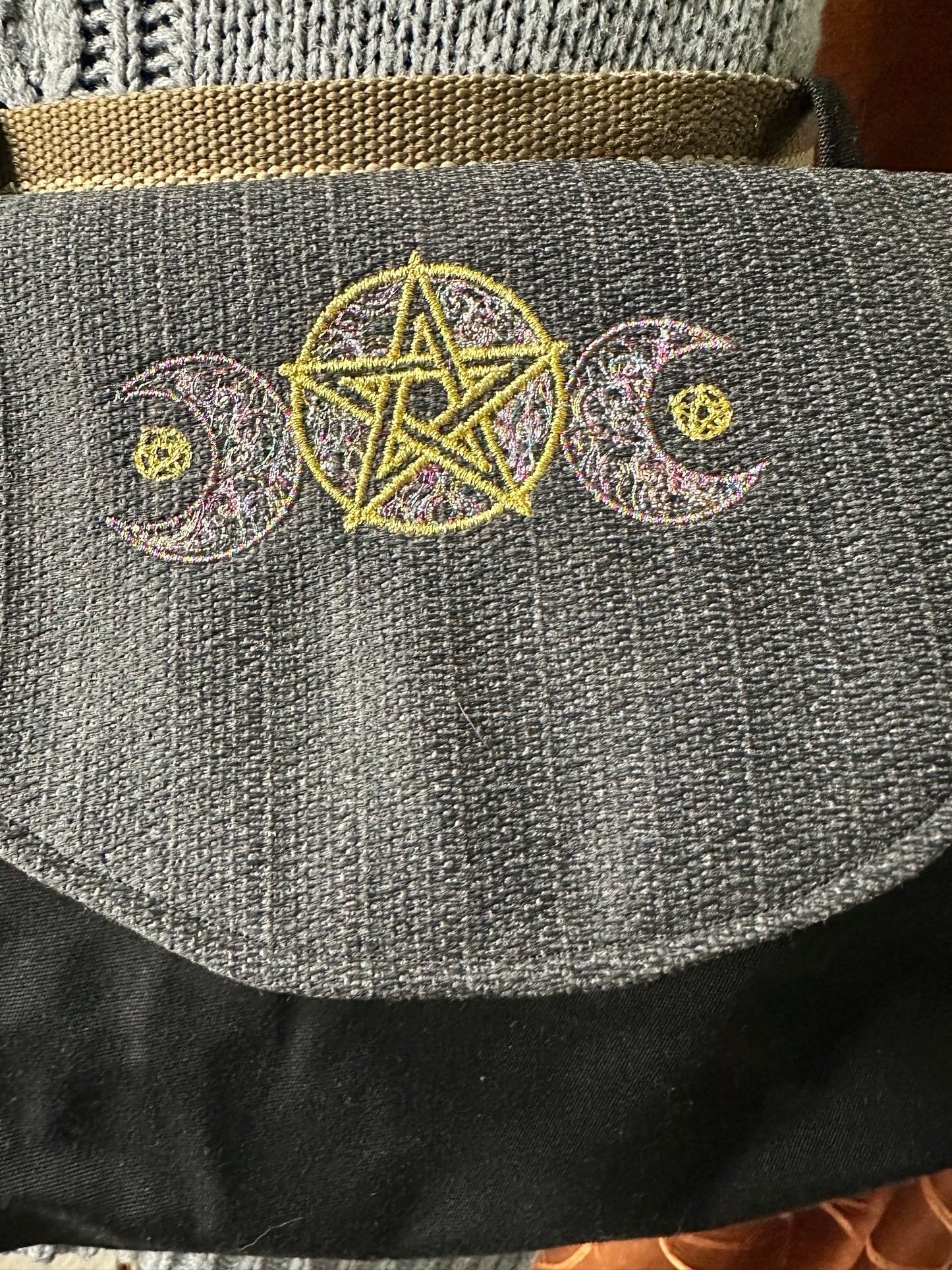 Embroidered Hip Satchels
