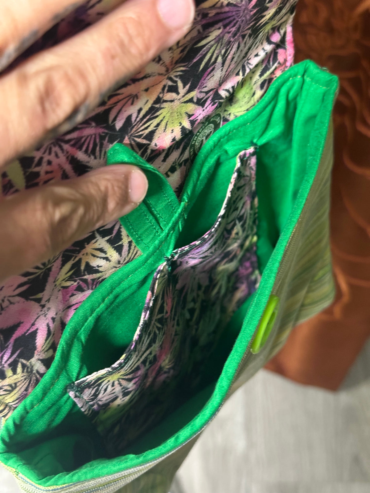 Embroidered Hip Satchels