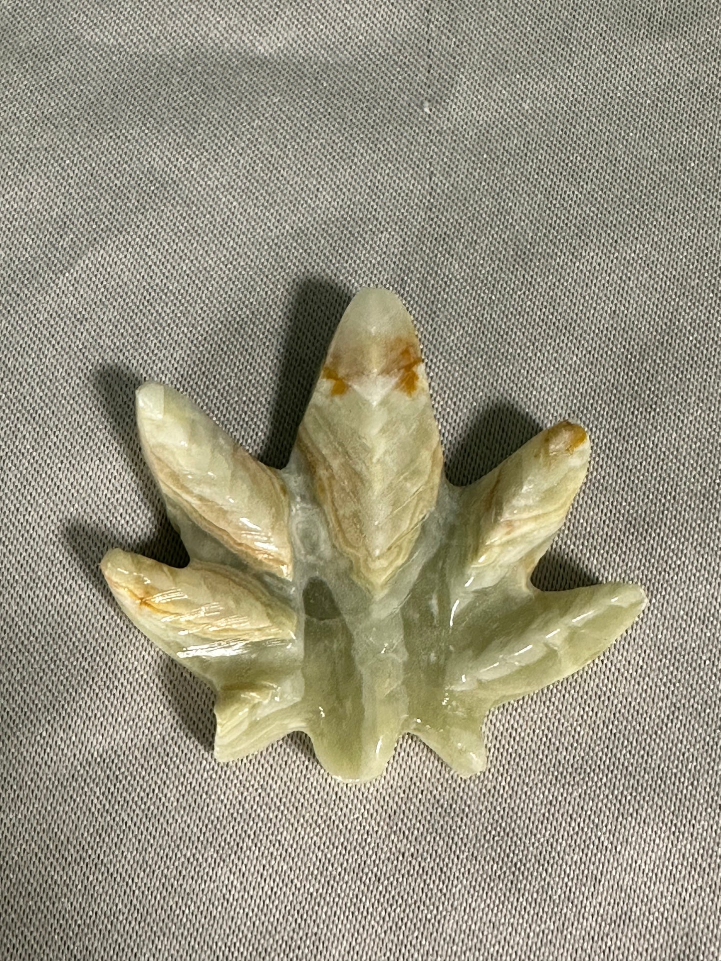 Green Calcite Leaf
