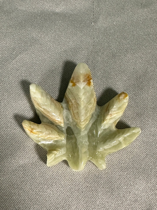 Green Calcite Leaf