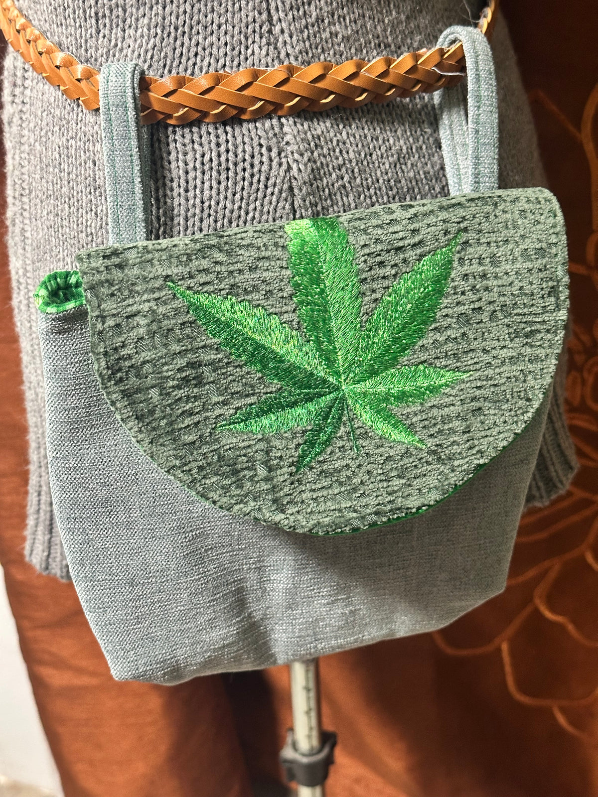 Embroidered Hip Satchels