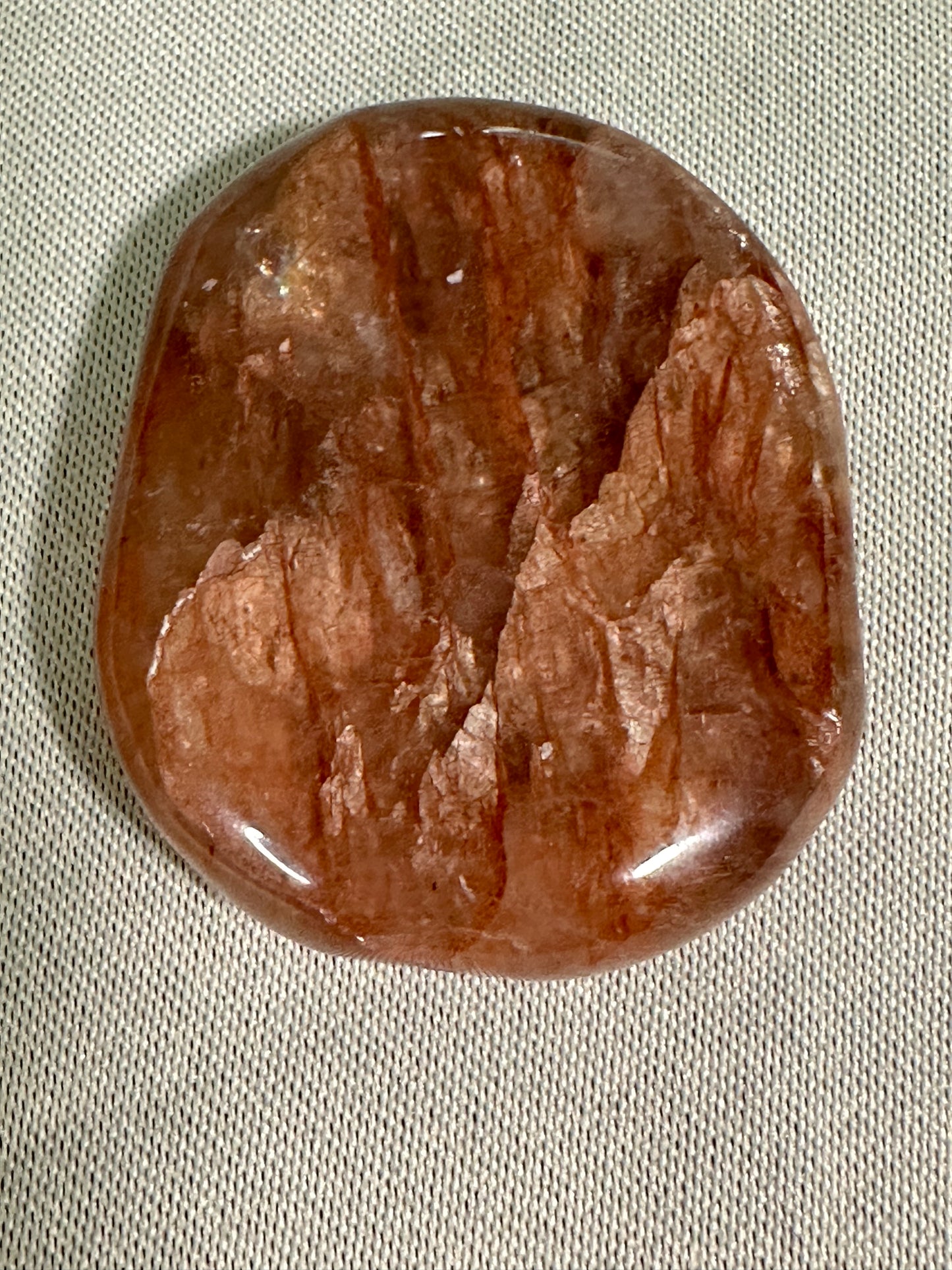 Fire Quartz Palm Stones