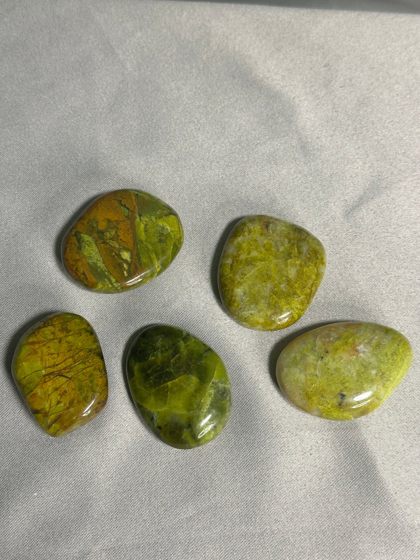 Green Opal Palm Stones