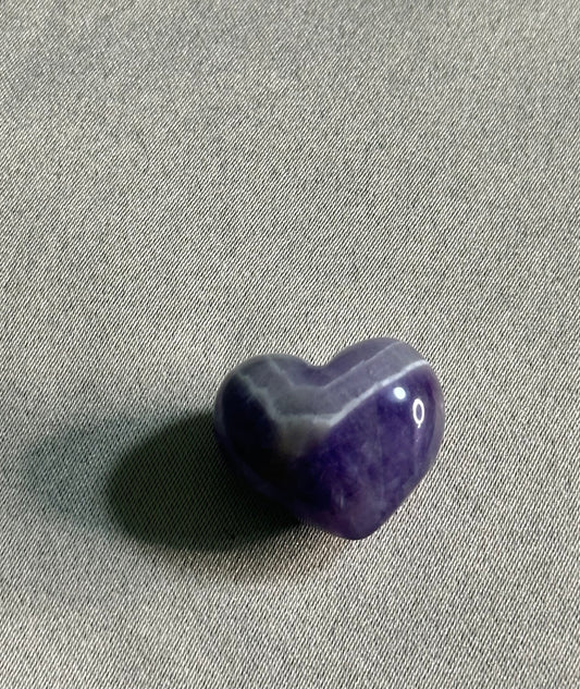 Chevron Amethyst Heart
