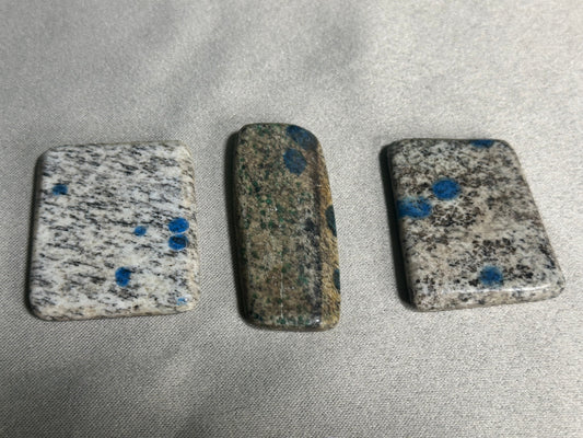 Azurite in Granite (K2) Palm Stones