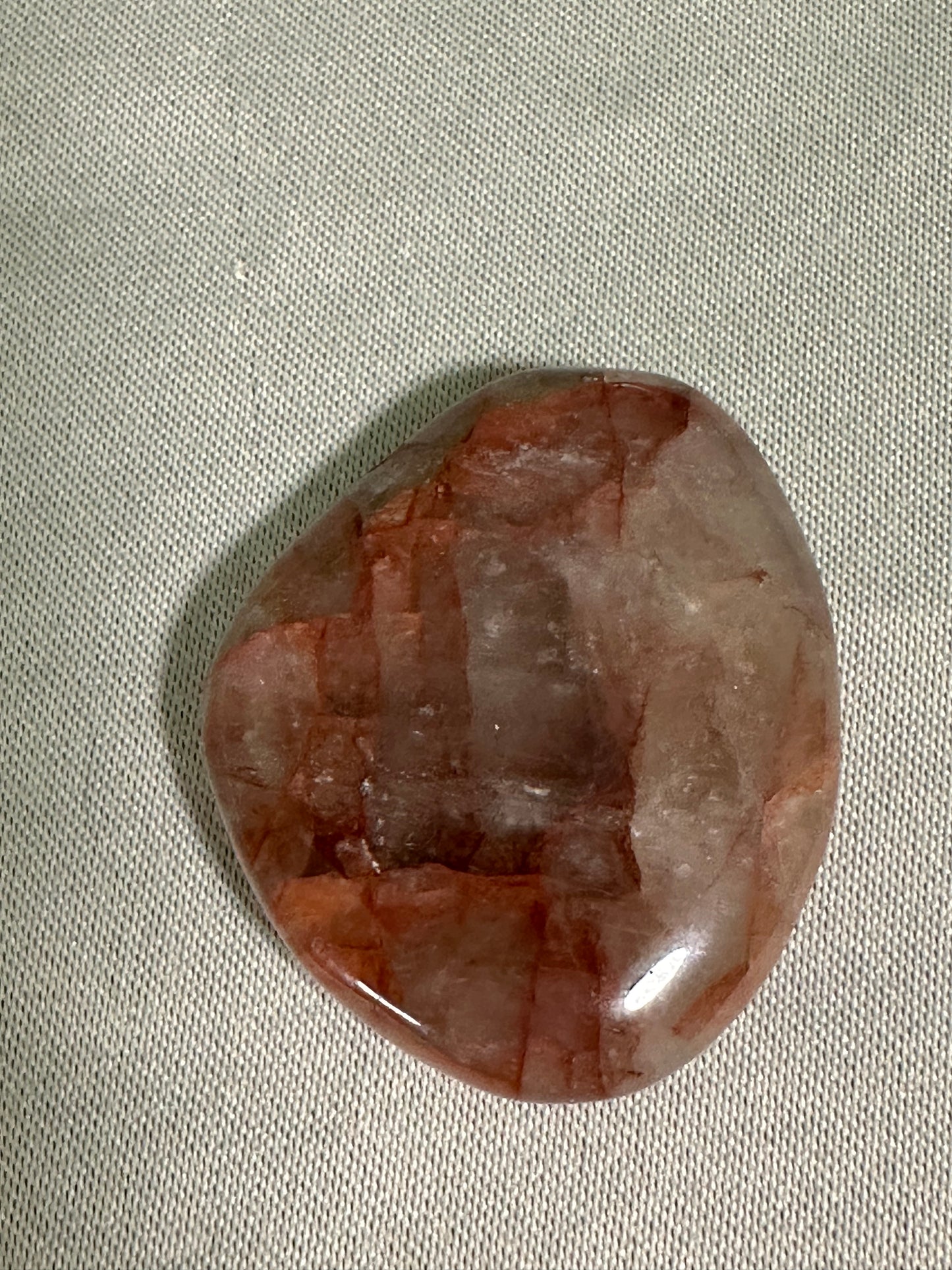 Fire Quartz Palm Stones