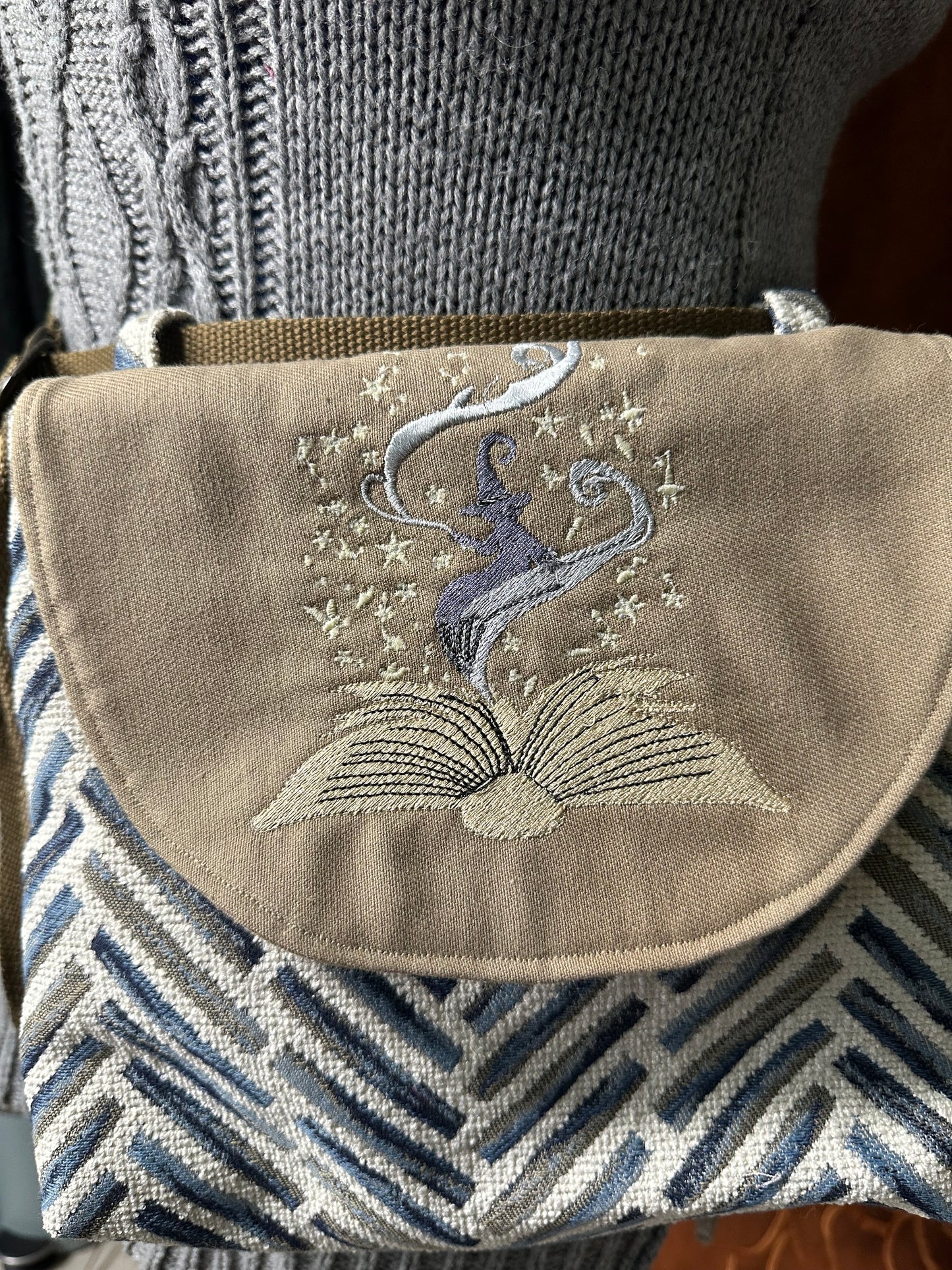 Embroidered Hip Satchels
