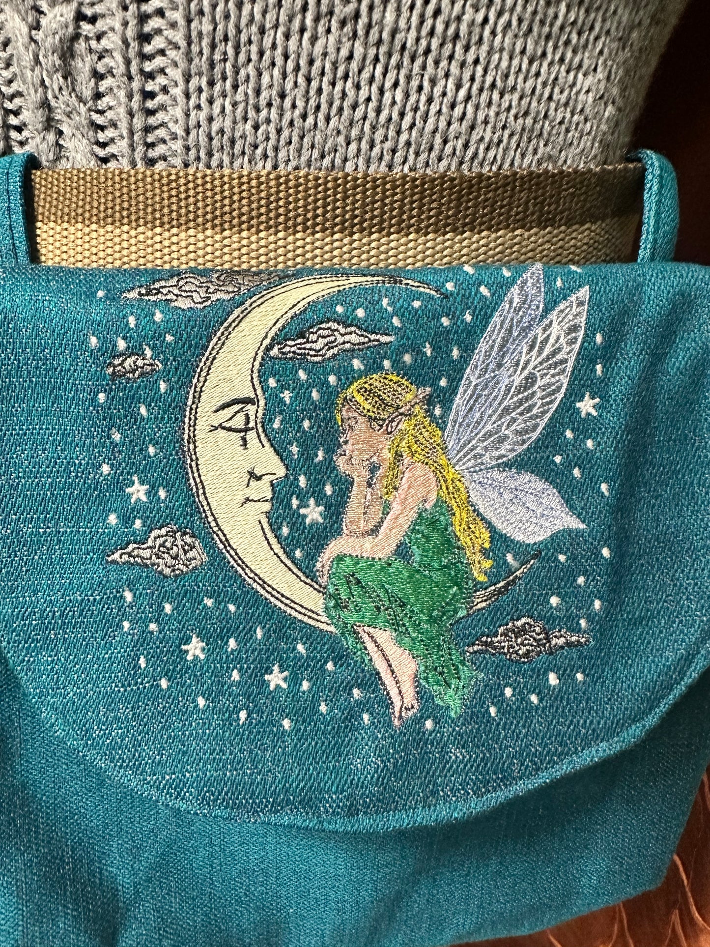 Embroidered Hip Satchels