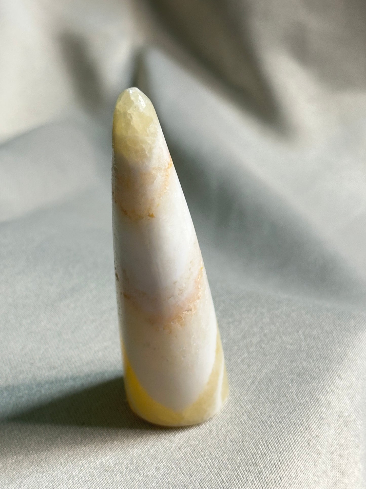 Yellow Calcite Horn
