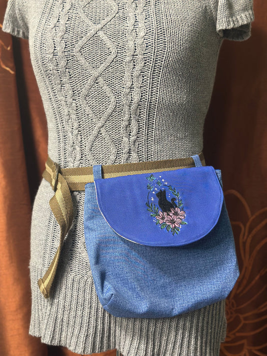 Embroidered Hip Satchels