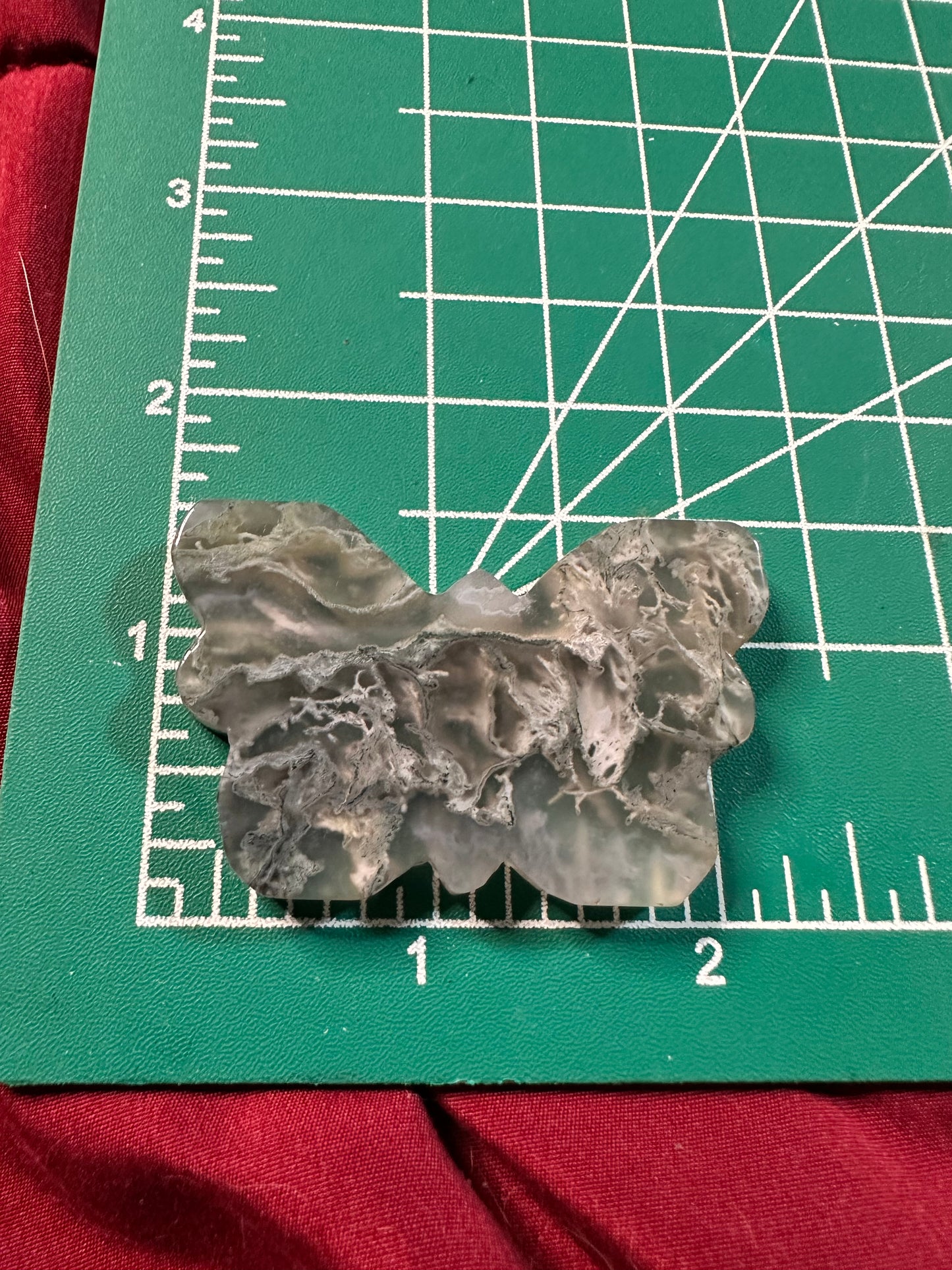 Moss Agate Butterflies
