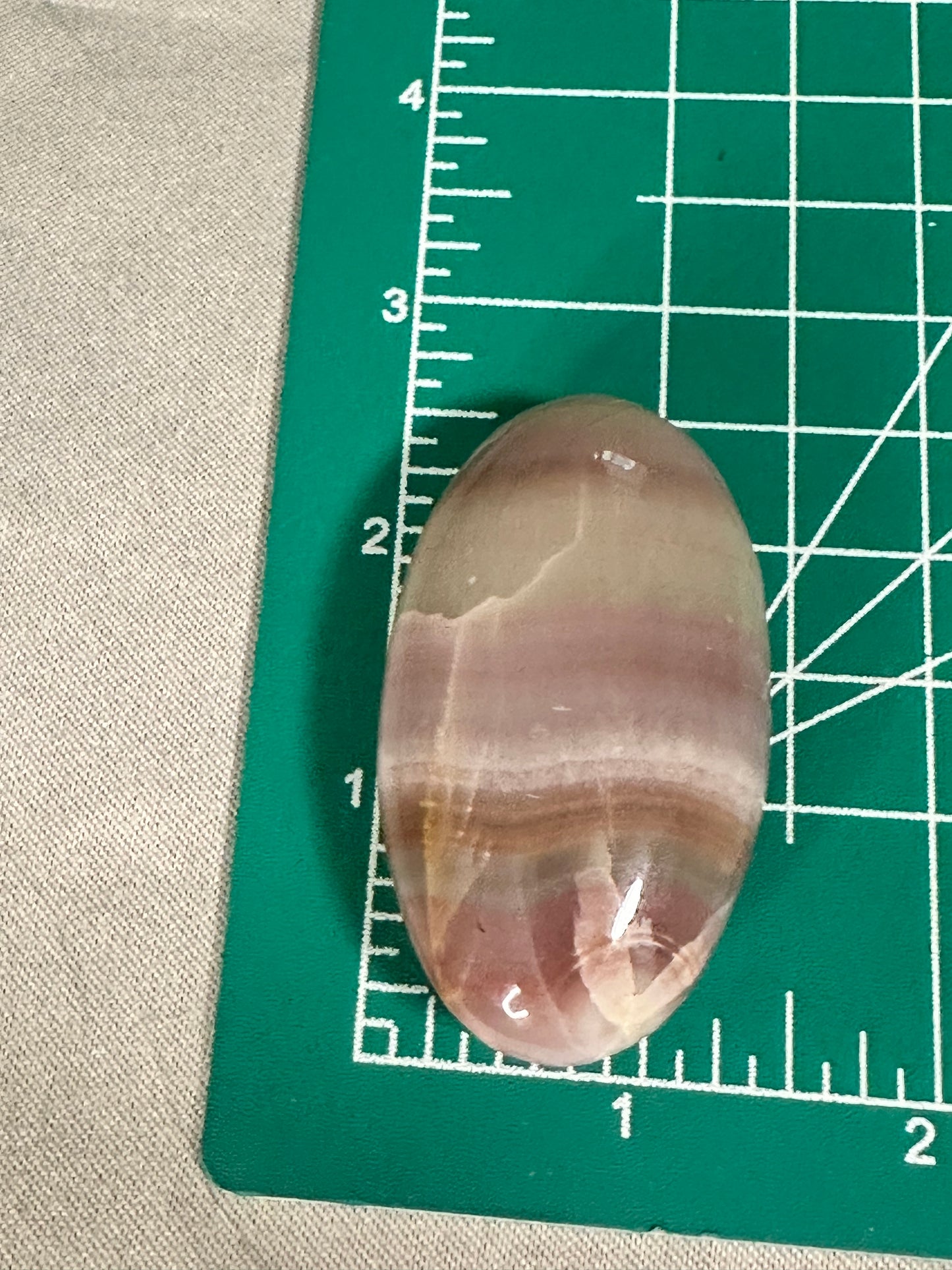 Watermelon Calcite Palm Stones