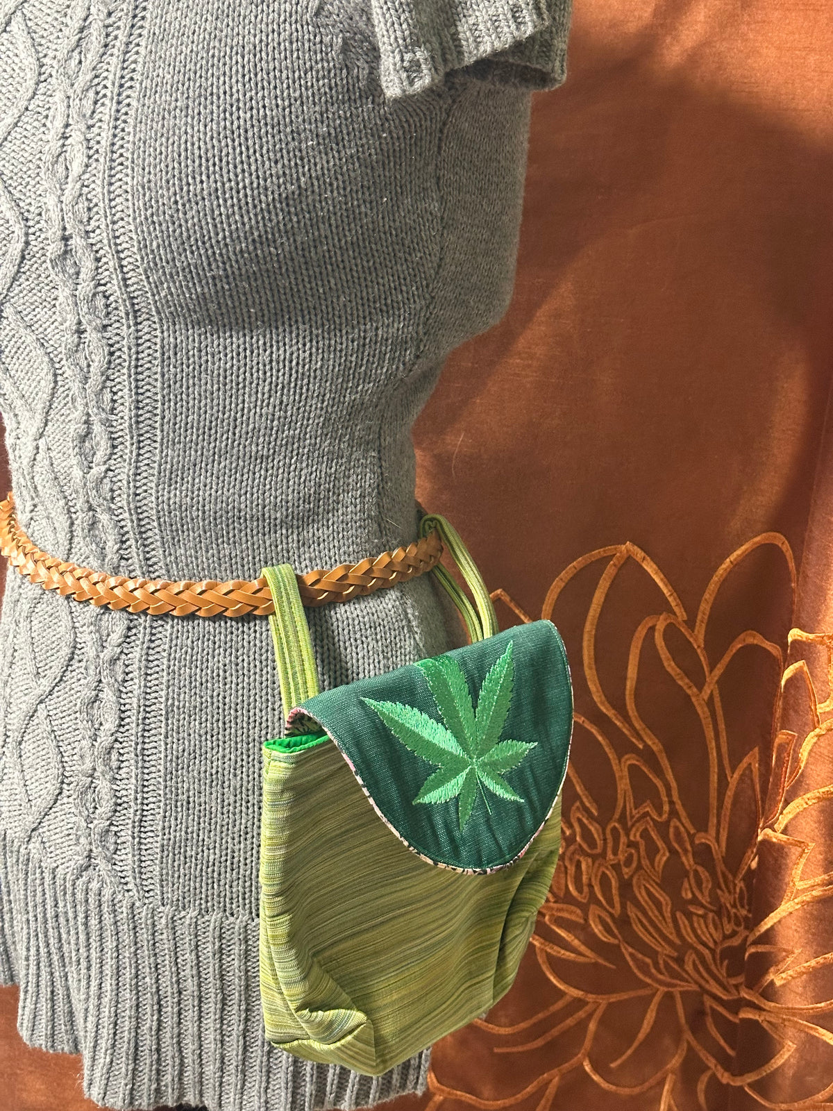 Embroidered Hip Satchels