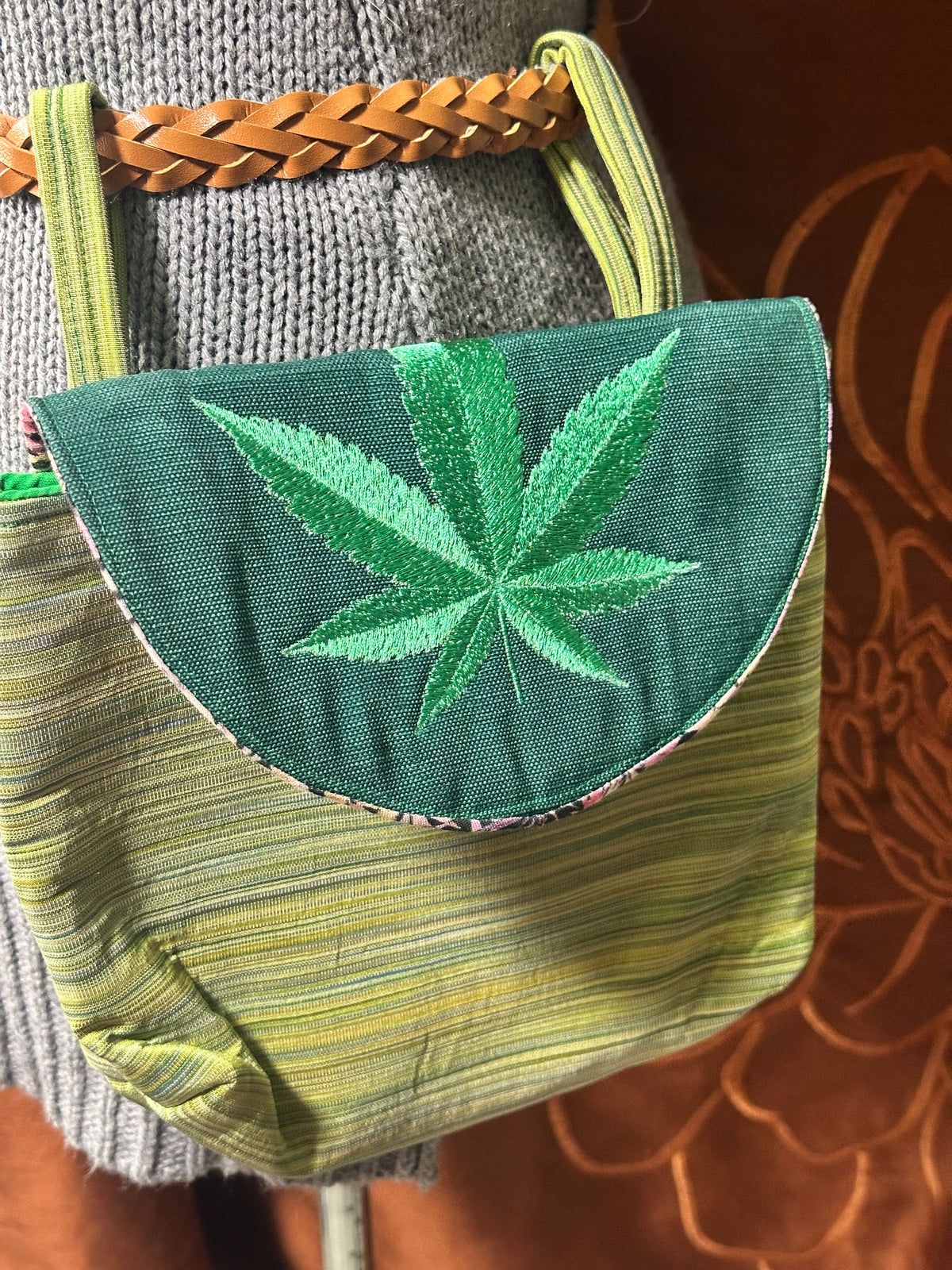 Embroidered Hip Satchels