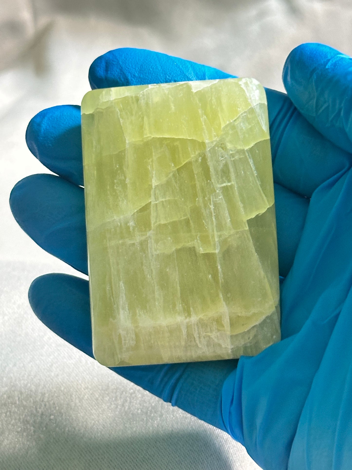 Lemon Quartz Soap Palm Stone