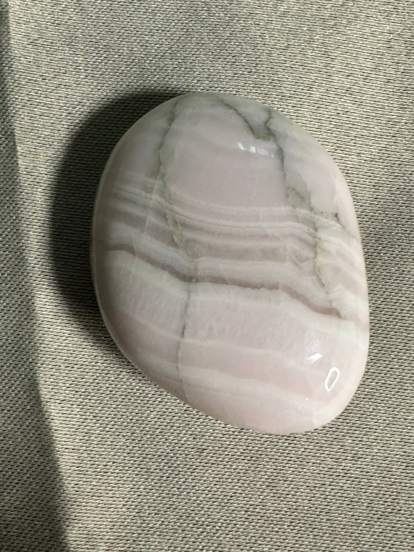 Pink Mangano Calcite Palm Stones