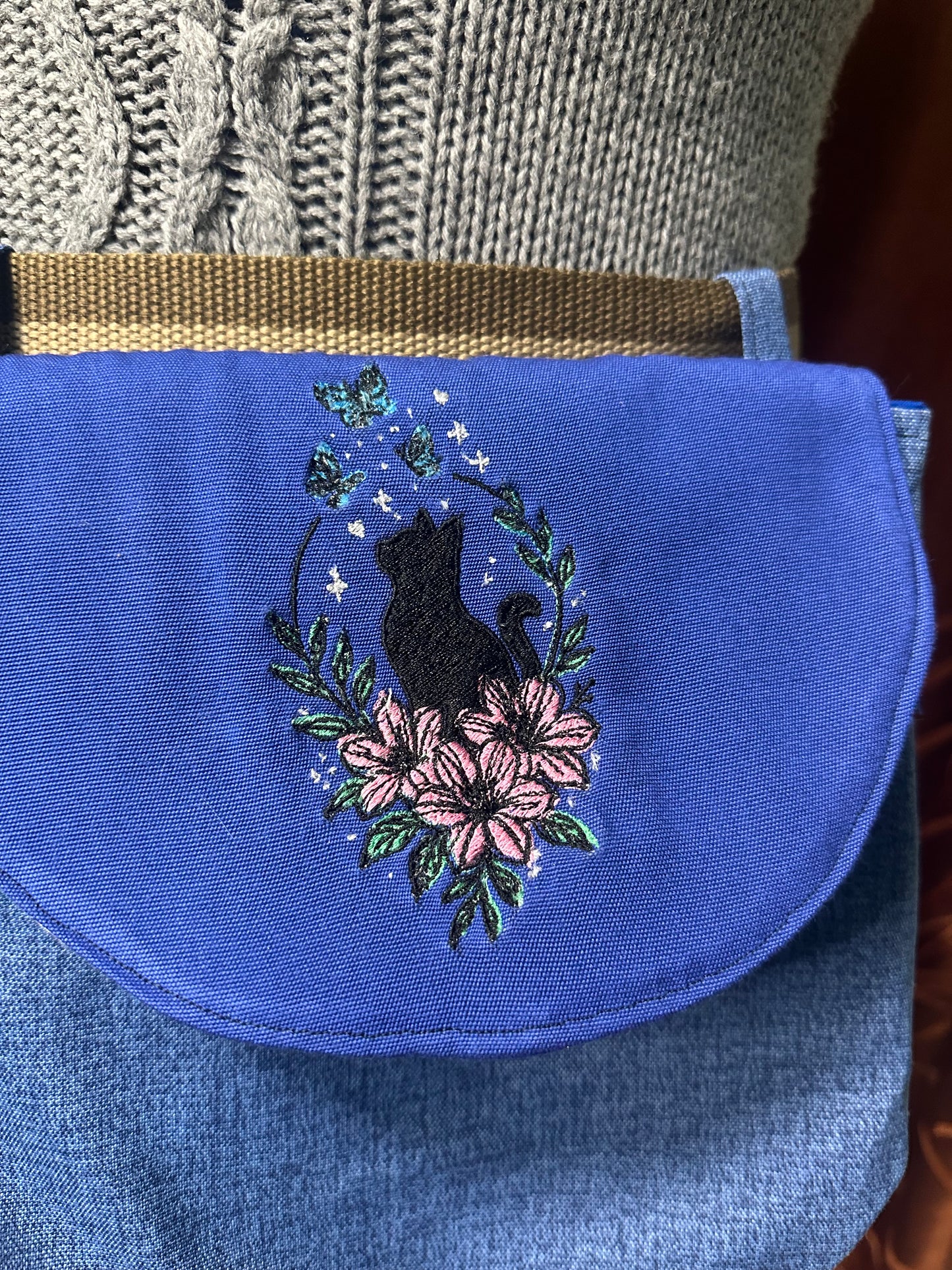 Embroidered Hip Satchels