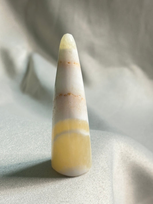 Yellow Calcite Horn