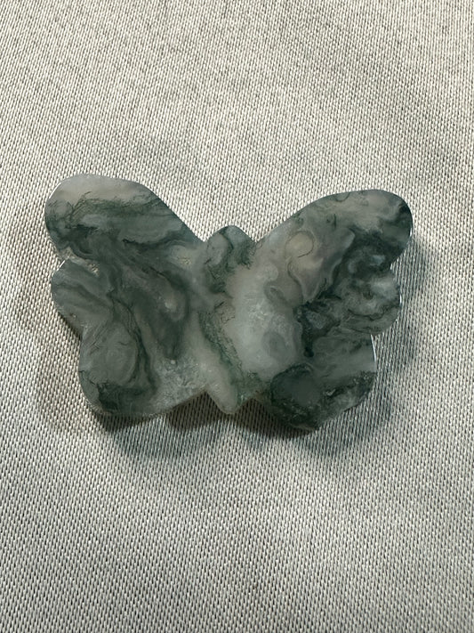 Moss Agate Butterflies
