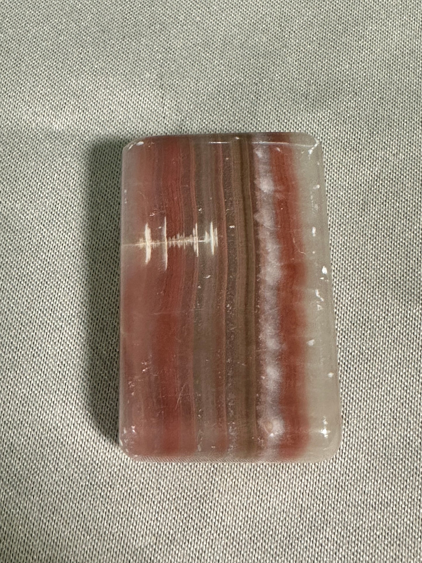Watermelon Calcite Palm Stones