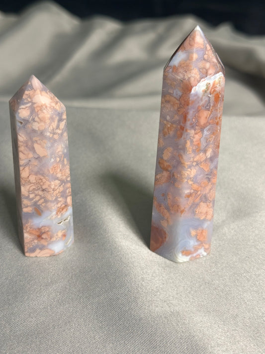 Cotton Candy Agate Towers