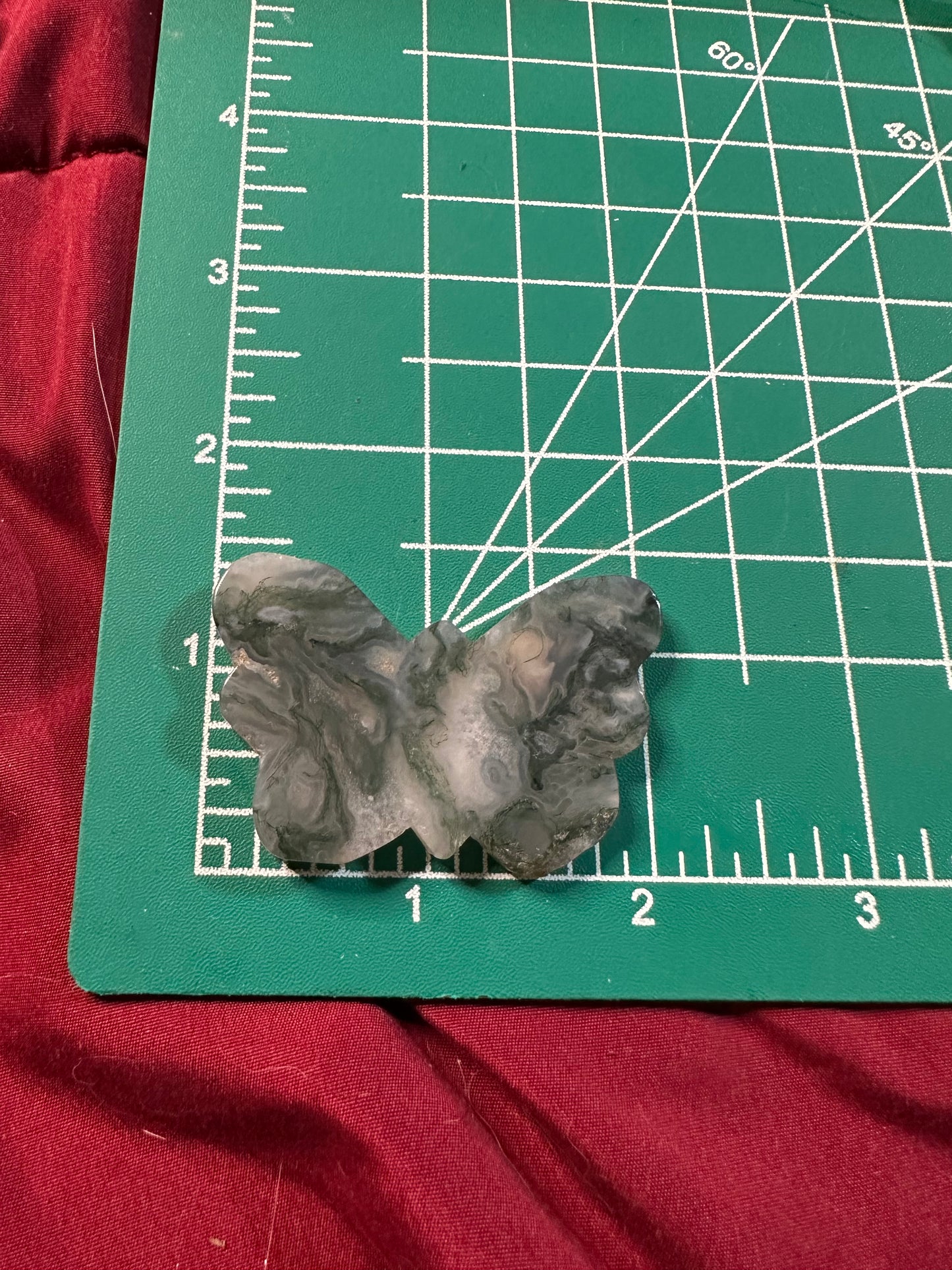 Moss Agate Butterflies