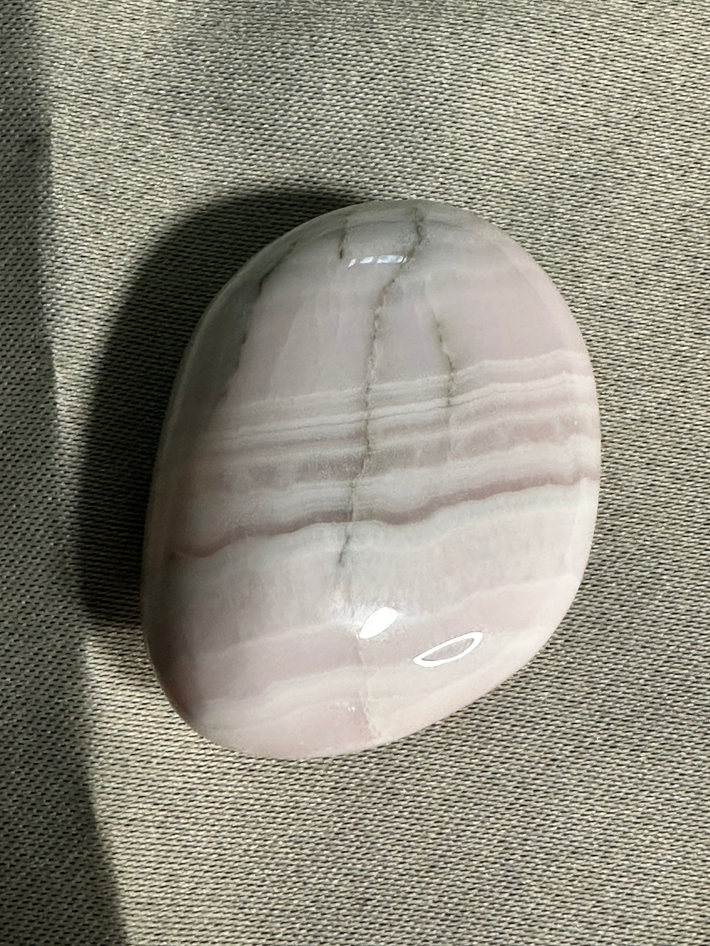 Pink Mangano Calcite Palm Stones