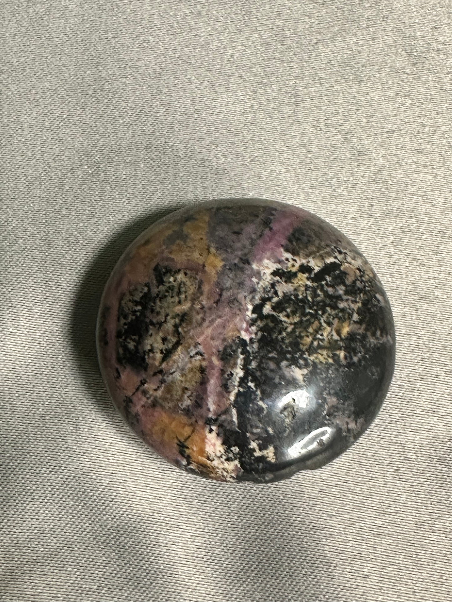 Rhodonite Palm Stone