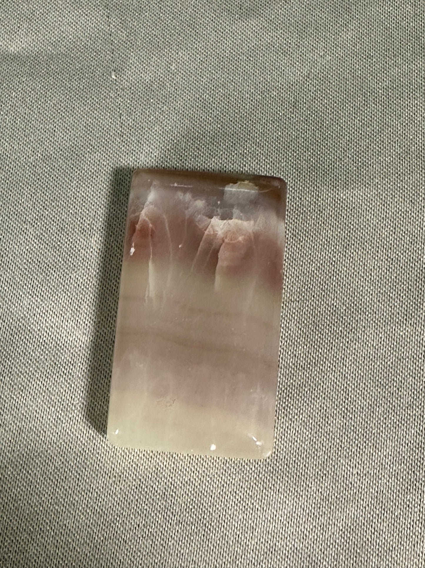 Watermelon Calcite Palm Stones