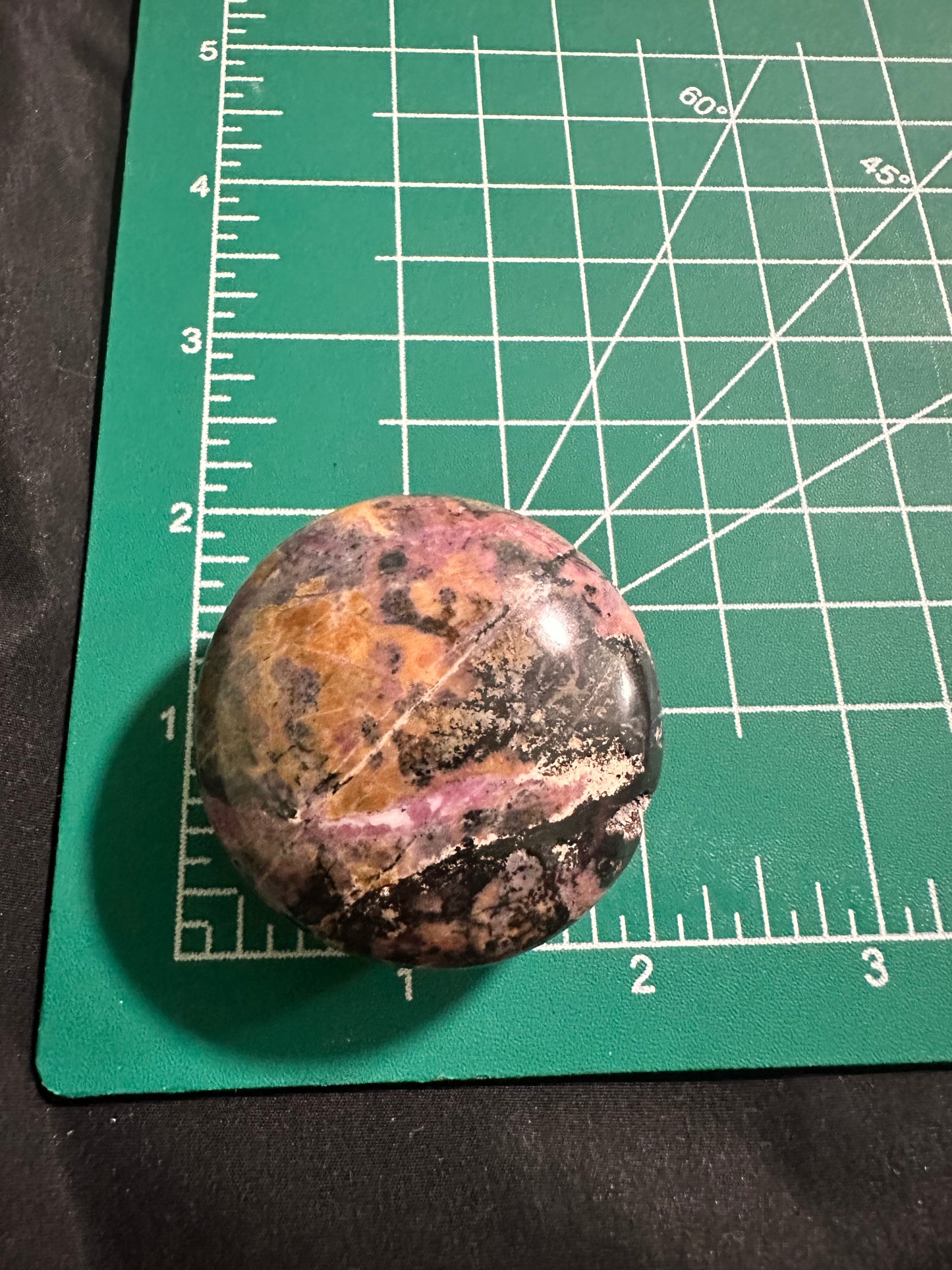Rhodonite Palm Stone