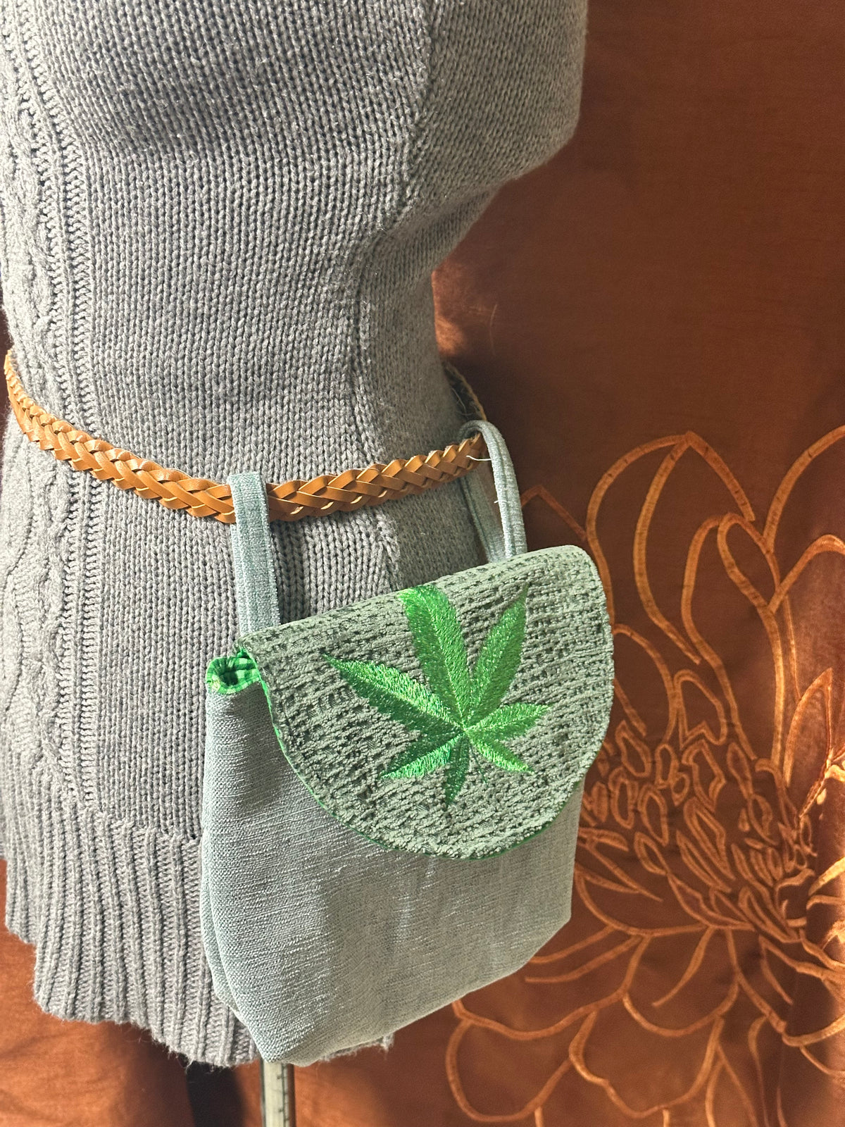 Embroidered Hip Satchels