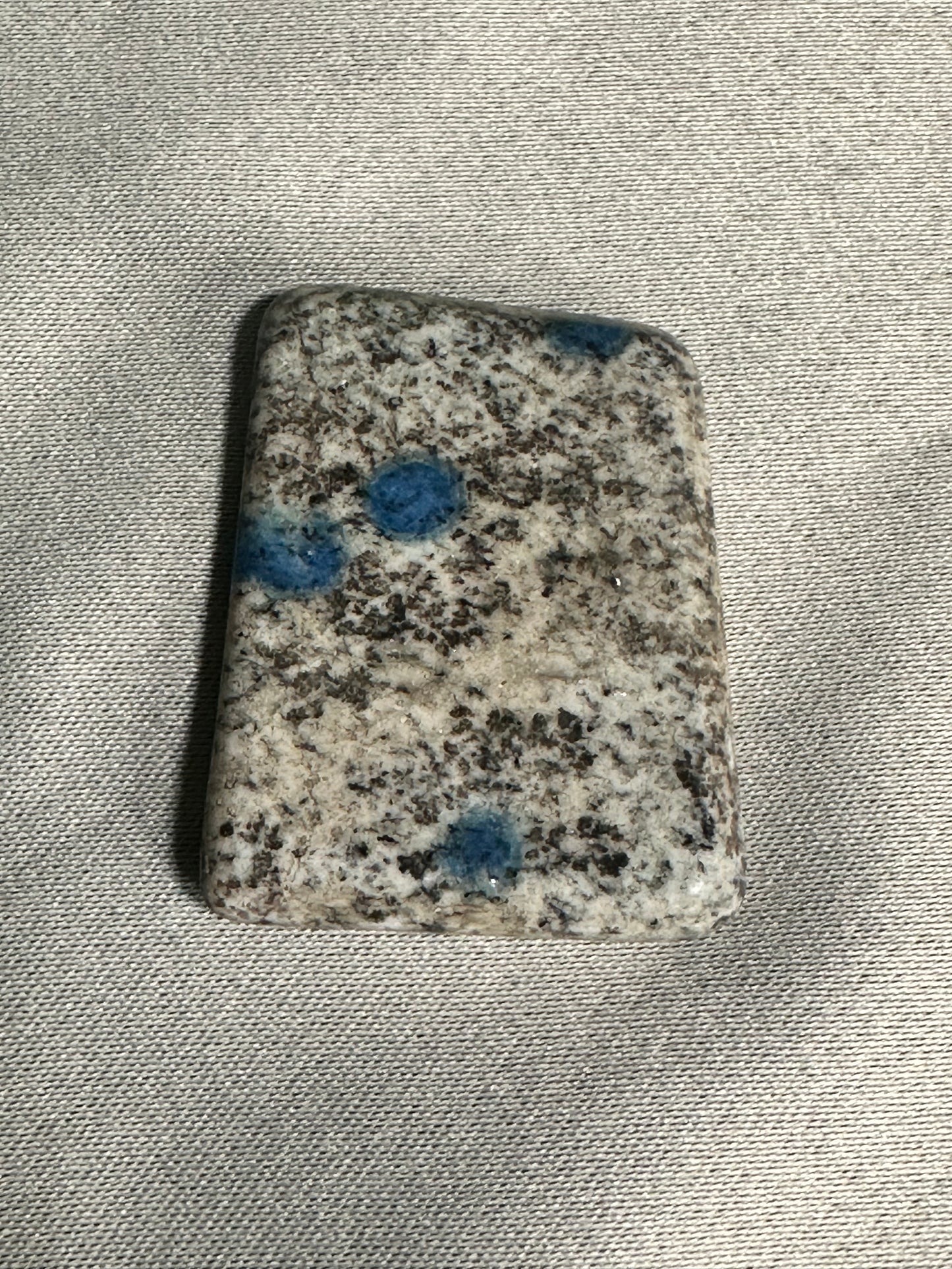 Azurite in Granite (K2) Palm Stones
