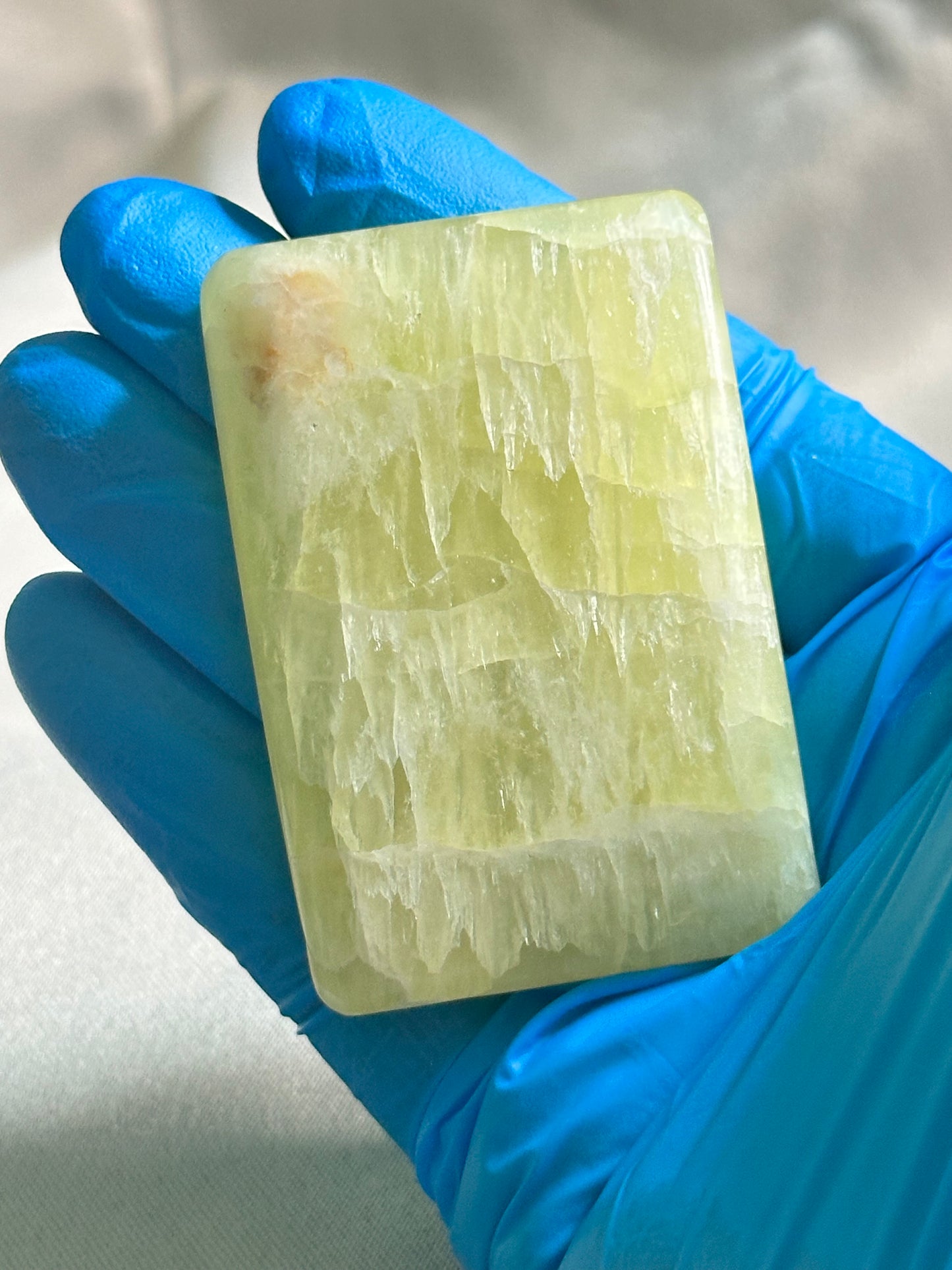 Lemon Quartz Soap Palm Stone