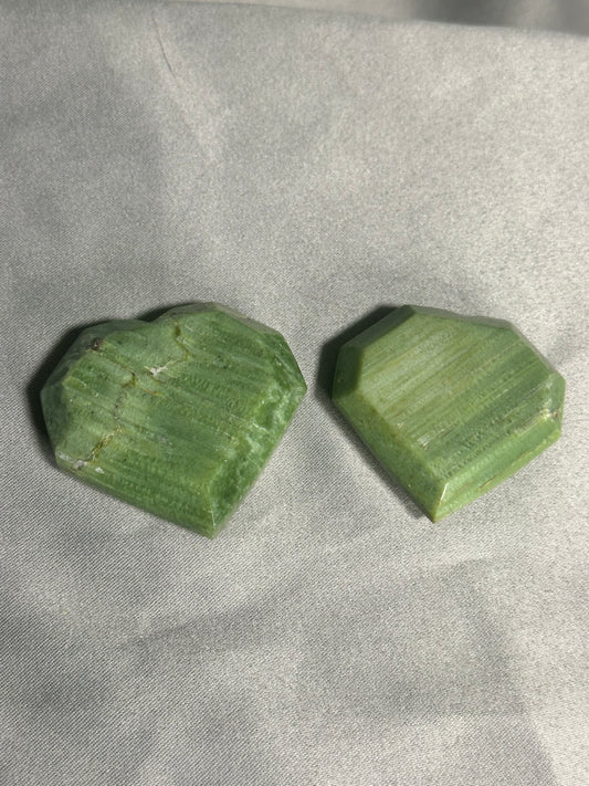 Tremolite Heart Palm Stones