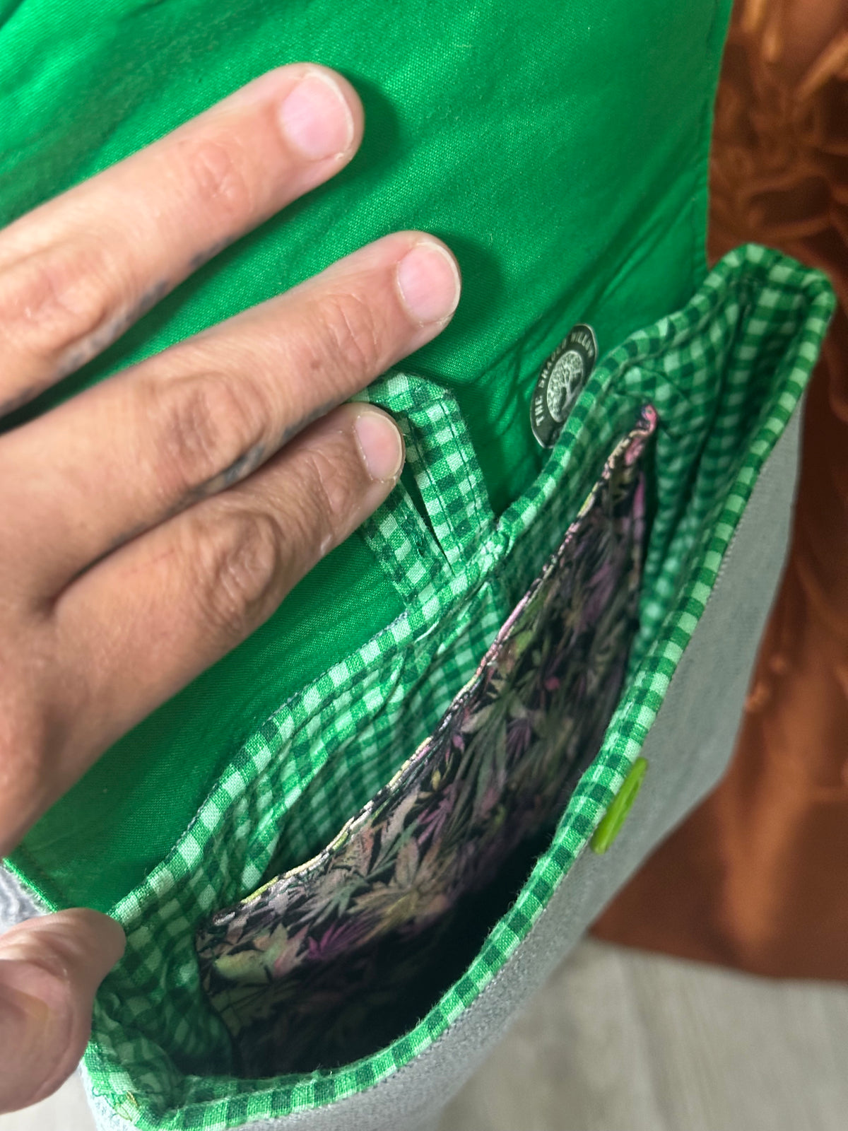 Embroidered Hip Satchels
