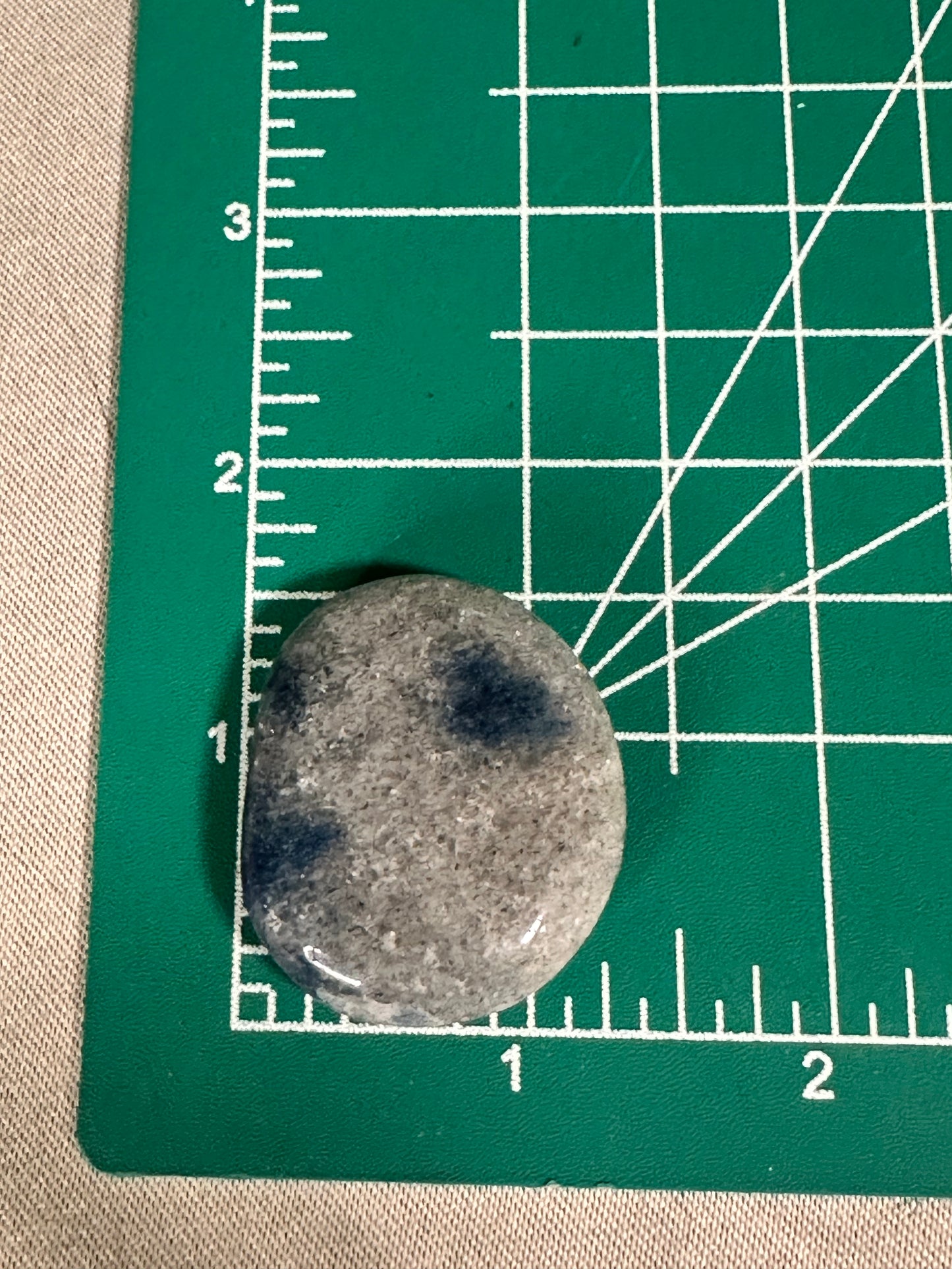 Azurite in Granite (K2) Palm Stones